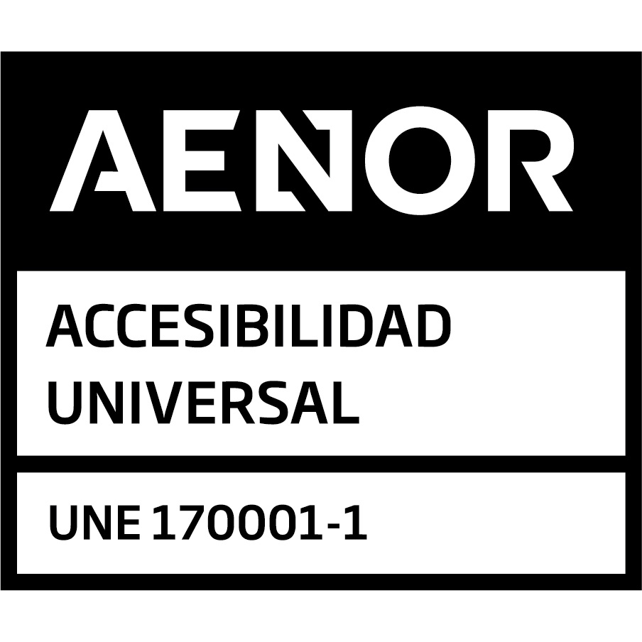 Logo Sello AENOR de Accesibilidad Universal